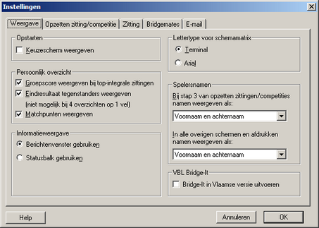InstellingenWeergave